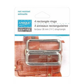 UNIQUE SEWING Rectangle Rings - 38mm 1 1/2" - 4 pcs.